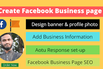 create or fix facebook business page professionally