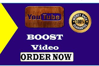 promote your youtube video for channel boost growth  viral marketing