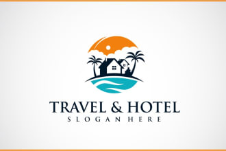 design travel adventure and hotel logo for your company or brand