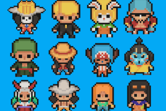 draw chibi character pixel art