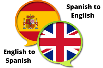 translate professionally english to spanish or spanish to english