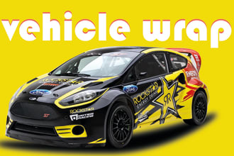 create unique car wrap design, vehicle wrap design, truck wrap