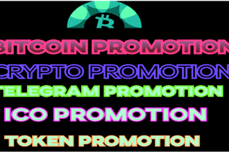 do crypto telegram promotion, bitcoin, ico and nft marketing