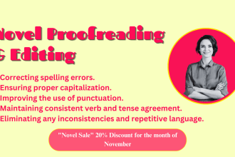 proofread and edit your novel