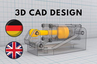 create cad 3d modeling for functional parts and assembly units