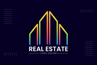 design real estate realtor construction property and building logo