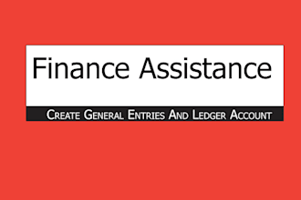 create GENERAL entry and ledger account of a month