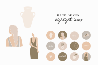 create unique instagram story highlight cover designs