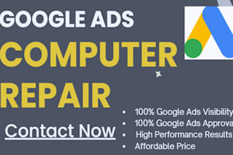 run google ads for computer repair in USA, canada and au