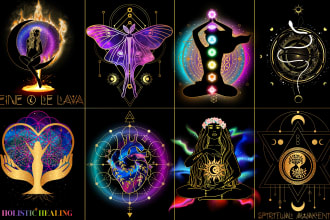 design sacred geometry mandala mystical spiritual logo