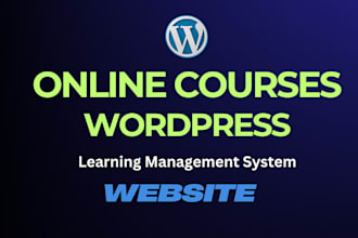 create a professional elearning website in wordpress lms