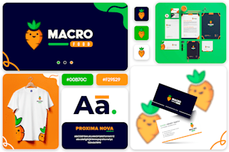 design brand style guide or brand identity with minimalist logo