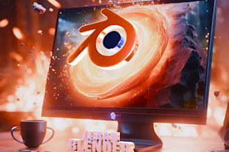teach, guide and help you with blender 3d and solve your problems