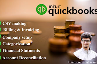 do bookkeeping on quickbooks online