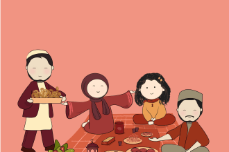 design islamic book illustrations and covers for kids