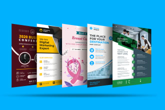 do clean, event, festival, political, medical, school flyers or company profile