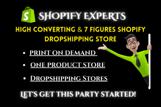 设计shopify商店，按需打印，dropshipping，一个产品网站gydF4y2Ba
