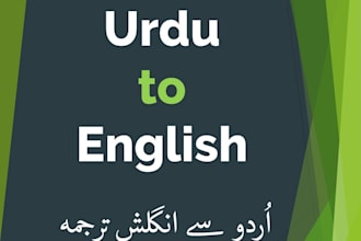 english to urdu translation professionally