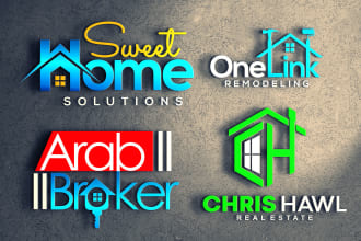 create edit real estate construction 3d logo design