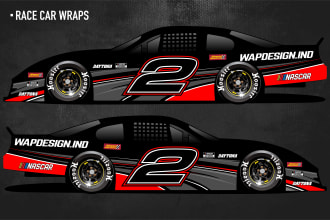 create a professional racing car wraps designs