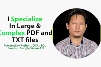 convert txt, pdf, csv file to excel file