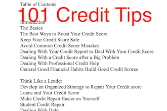 sell 101 tips for credit improvement