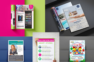 design business, company and product flyer and brochure