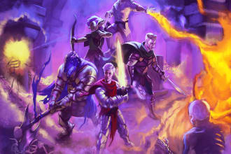 paint your rpg dungeons and dragons character or dnd party