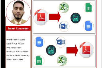 convert pdf to word, pdf to excel, CSV, and image to word