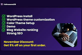 install wordpress template and theme customization with SEO