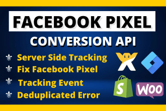 setup facebook pixel iso 14 conversion API and catalog