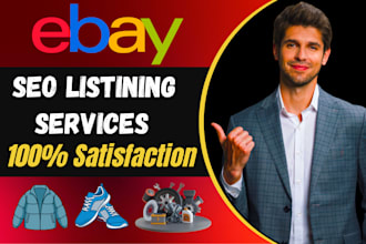 do ebay listing, ebay seo listing, ebay product listing, ebay lister
