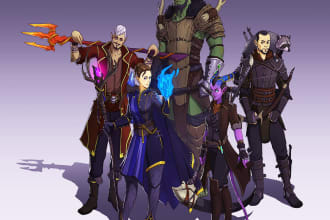 draw dungeons and dragons, dd character or dnd part