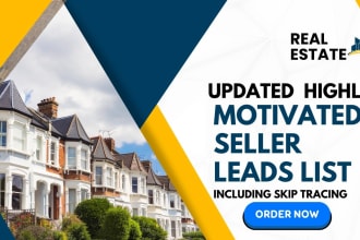 provide real estate motivated seller leads with skip tracing