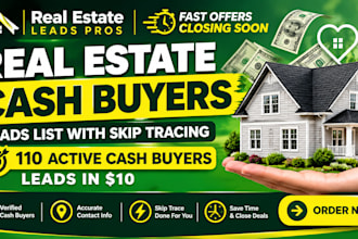 provide real estate cash buyers and investor leads