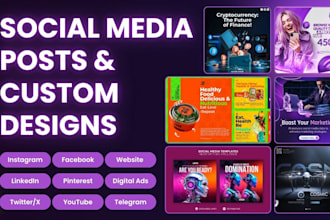 design social media post and animated posts