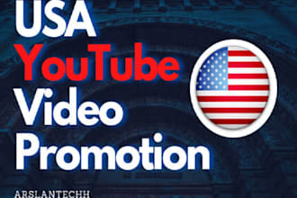 promote USA organic youtube video promotion to USA audience