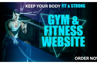 create a personal trainer website for gym workout