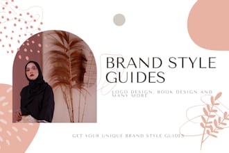 design modern premium and professional brand logo, style guide and book