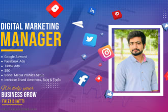 your digital marketing manager and social media manager