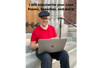 ghostwrite your love letters, poems, song lyrics, speeches