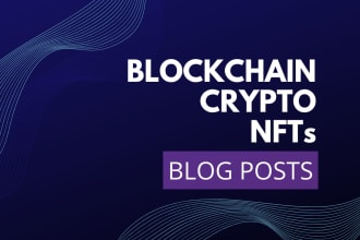 write a blog post on blockchain, nfts, crypto or web3