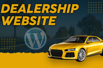create boat, car dealership website