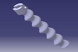 design cad 3d model step stl 3ds obj with catia v5 for 3d printing