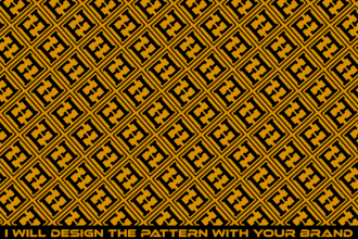 design a seamless luxury monogram pattern for your clothing brand