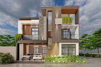 design and render exterior for your house