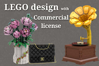 design a professional lego model for you or your company