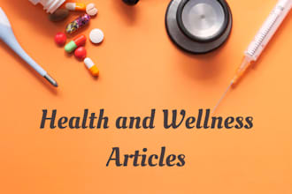 write SEO medical and health articles