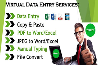 do any types of data entry and typing within 24 hours
