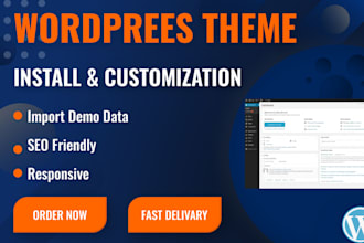 customize your wordpress web template or website template